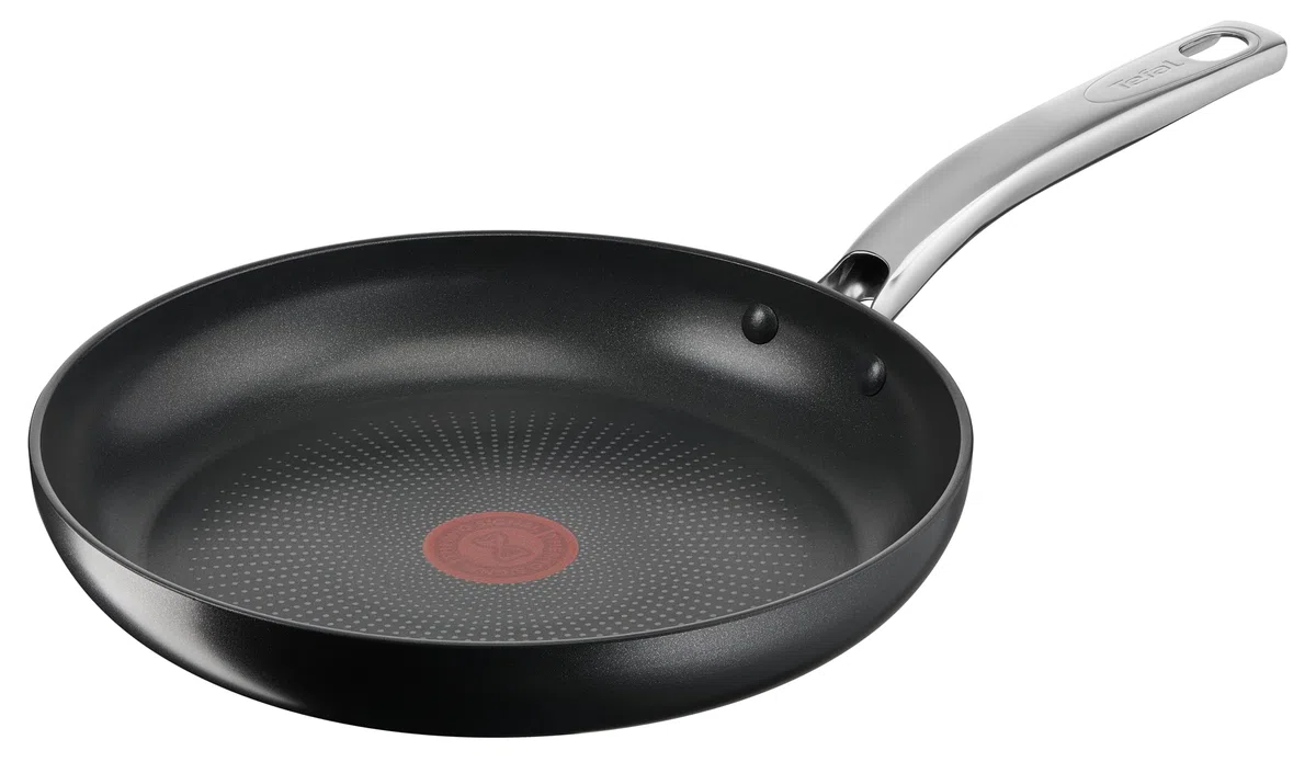 Tefal – Juego de 6 piezas, Sartenes y Ollas, Inducción, Antiadherente, Mango Resistente, Indicador Térmico Thermo-Signal, Intensium E589S617