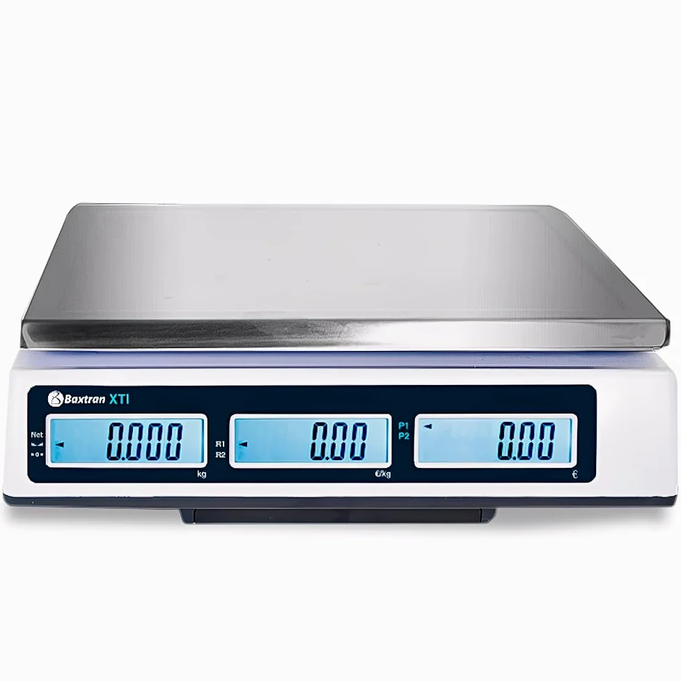 MBH - Balanza Comercial con TPV Profesional hasta 30 kg para Hostelería, Frutería, Carnicería y Panadería. Báscula con Peso-Precio-Importe y RS232 (283x318x110 mm)
