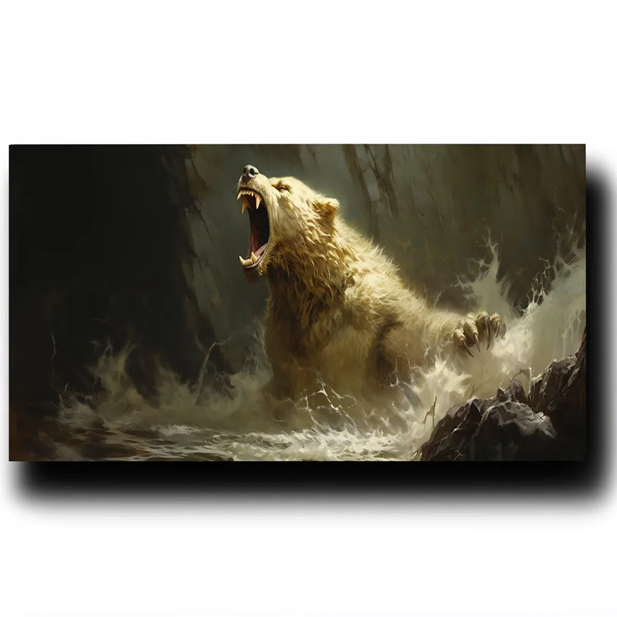Pintar por Numeros Adultos Oso, Pintar por Numeros Niños Kit Manualidades Adultos Paisaje Cuadros para Pintar por Numeros Pintura Acrílico, Cuadros Decorativos Regalos Para Mujer 80X160cm 7w-W-3