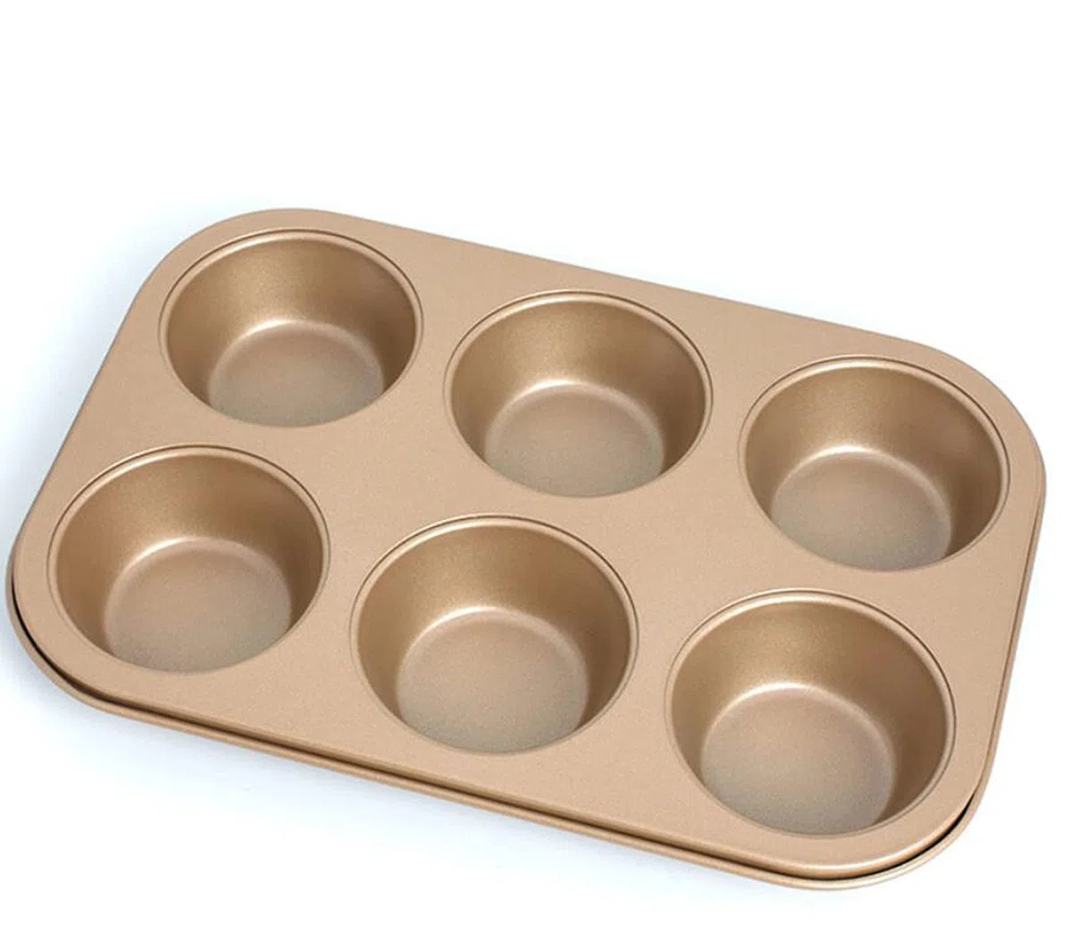 Molde Grande para Muffins de Silicona con Capacidad para 6 cavidades, Antiadherente, para Muffins o Cupcakes, 26,3 x 18 cm.