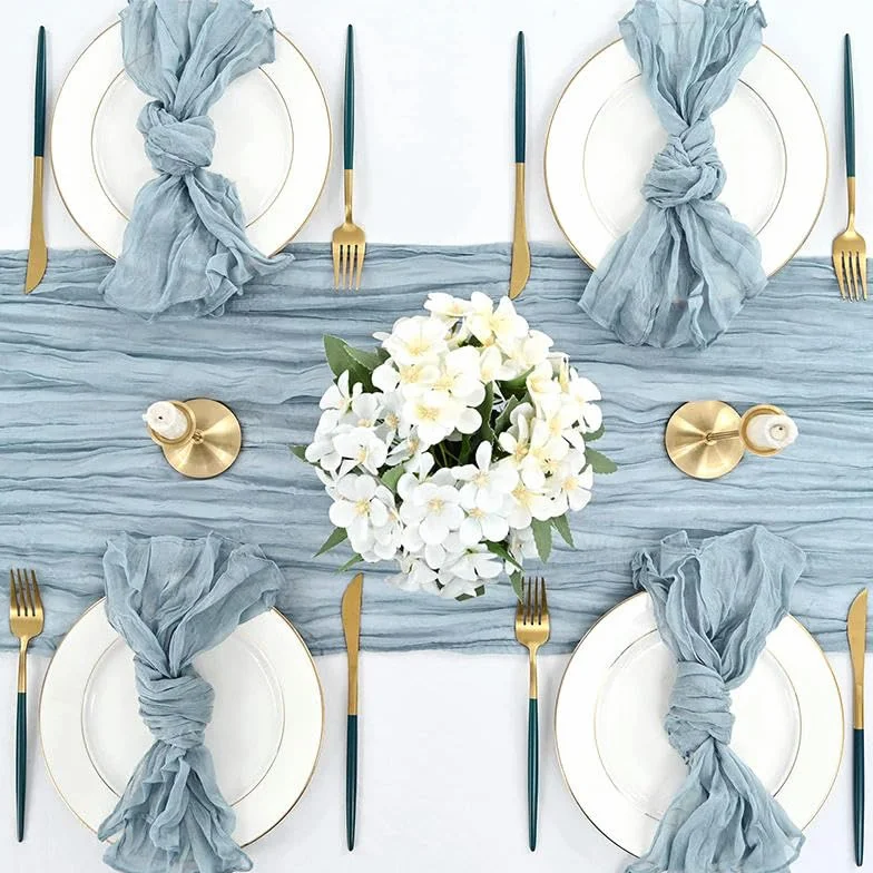 Servilletas de Mesa de 24 Uds. servilletas de Cena de 20x20 Pulgadas servilletas de Boda Bohemias servilletas de Gasa Toalla de Mesa para Fiesta/Banquete