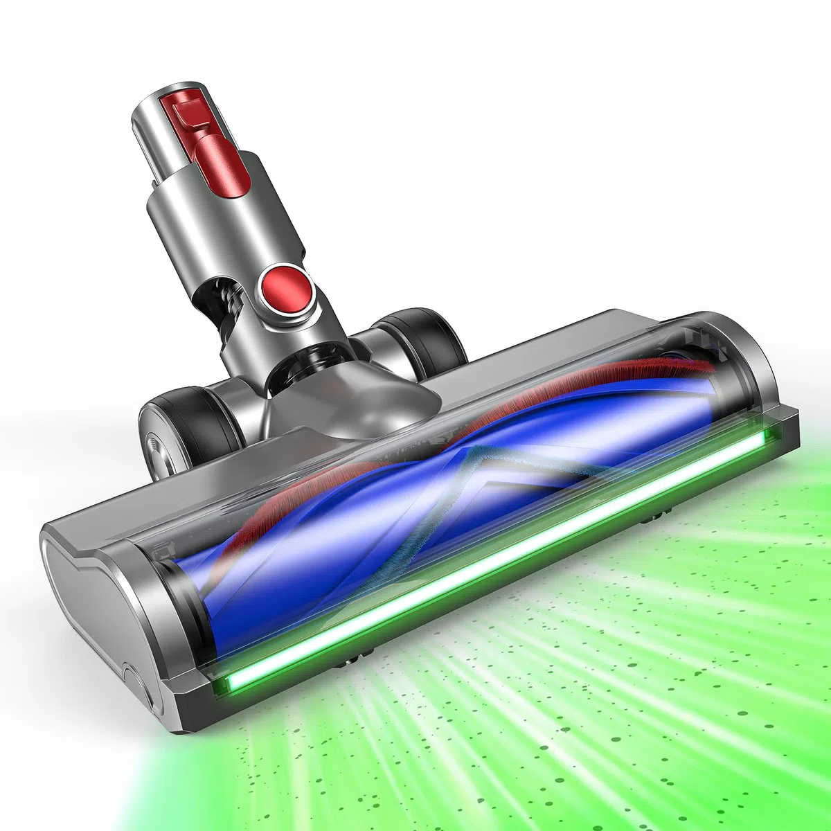 EVARY Cepillos de Repuesto compatibles con Dyson V7, V8, V10, V11 y V15. Cepillo para Suelos. Cabezal reemplazable con accionamiento Directo. para parqué, Suelos Duros y alfombras