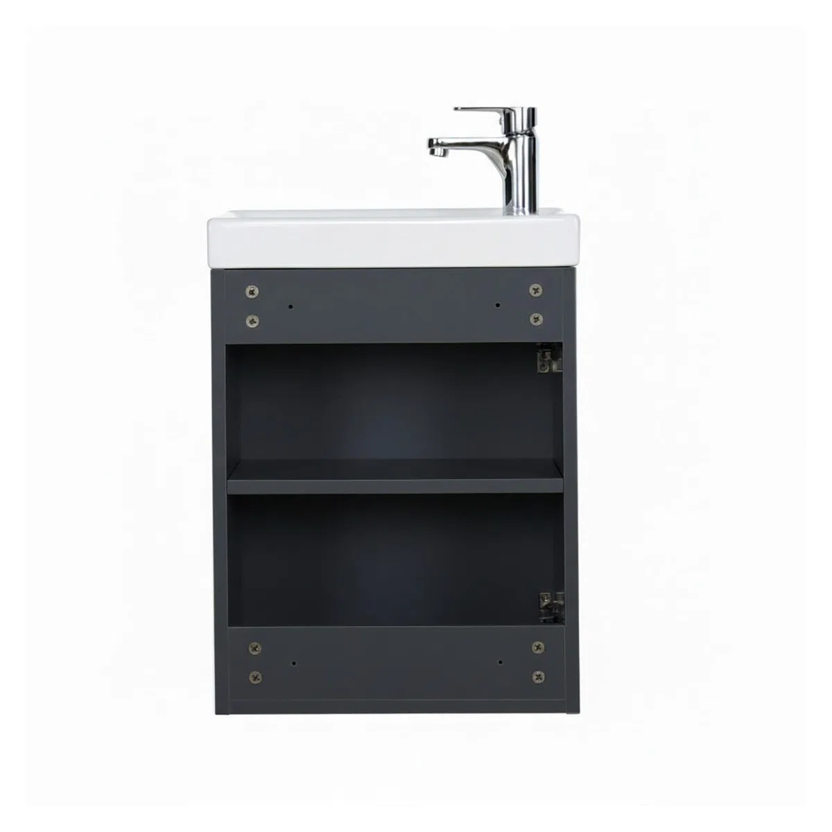 Mueble lavamanos L41 x H53 Gris Lisa