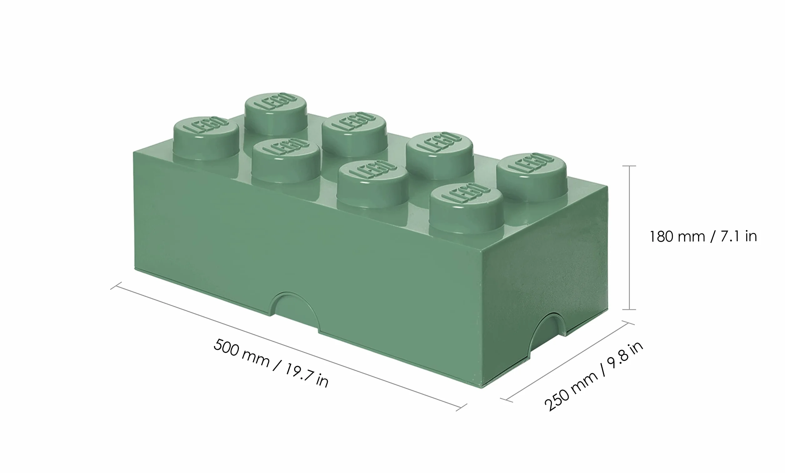 Ladrillo de Almacenamiento de 8 espigas de Lego, Caja de almacenaje apilable, 12 l