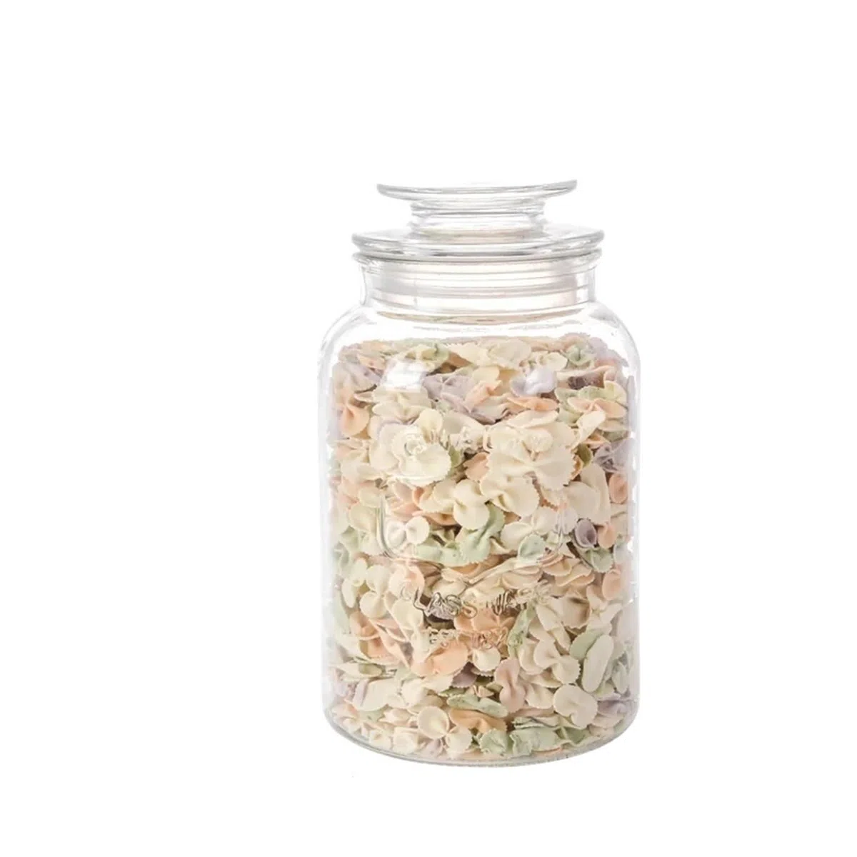 Tarro de almacenamiento para cocina, Frasco sellado de vidrio transparente, botella almacenamiento alimentos multigrano, frutos secos, nueces, varios tamaños, 2 uds(S)