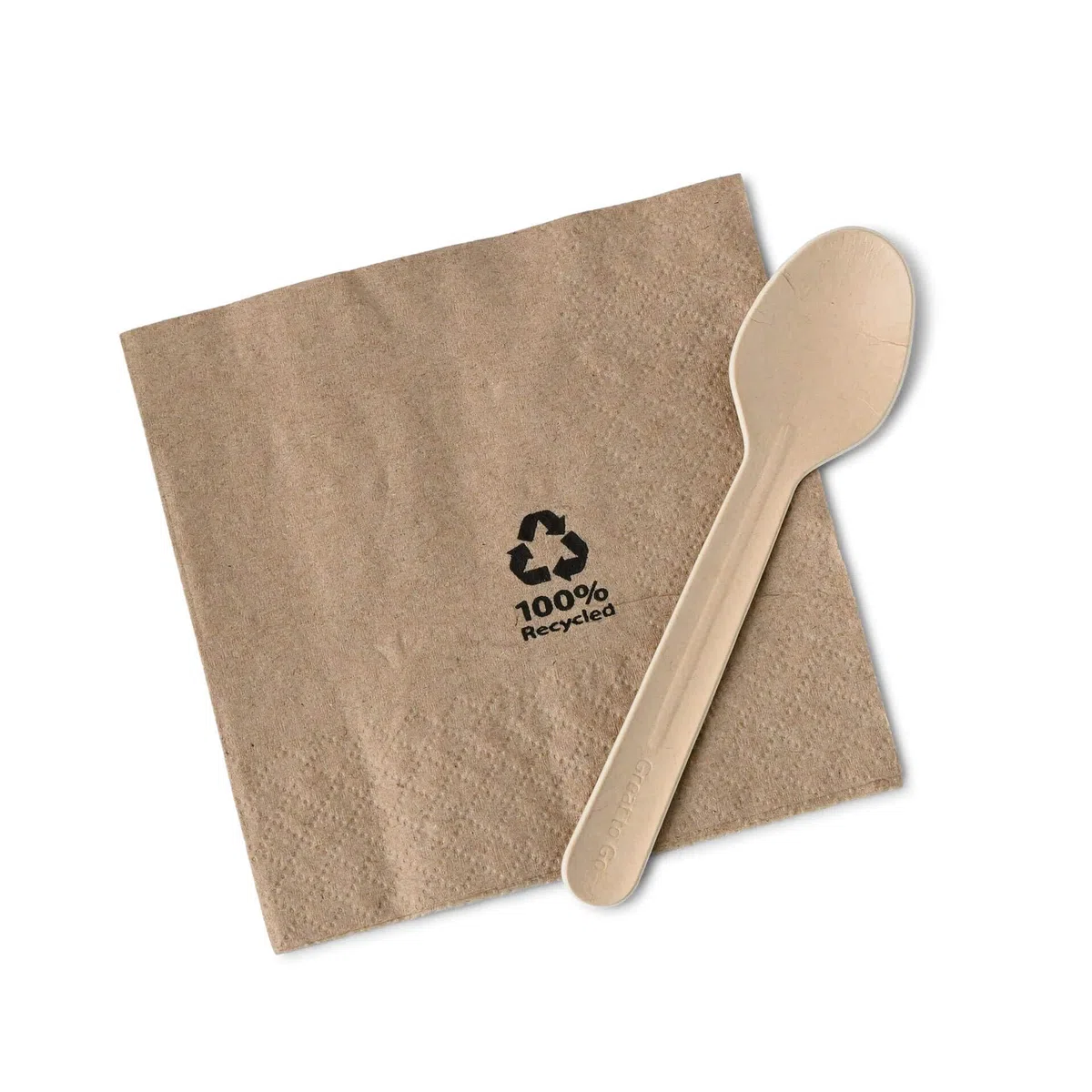 BIOZOYG Cuchara papel de 11,5 cm marron I Cucharas catering de papel,estable, respetuoso con el medio ambiente y sin plástico I Cubiertos de snack para camiones de comida I Cucharas fiesta 500 piezas
