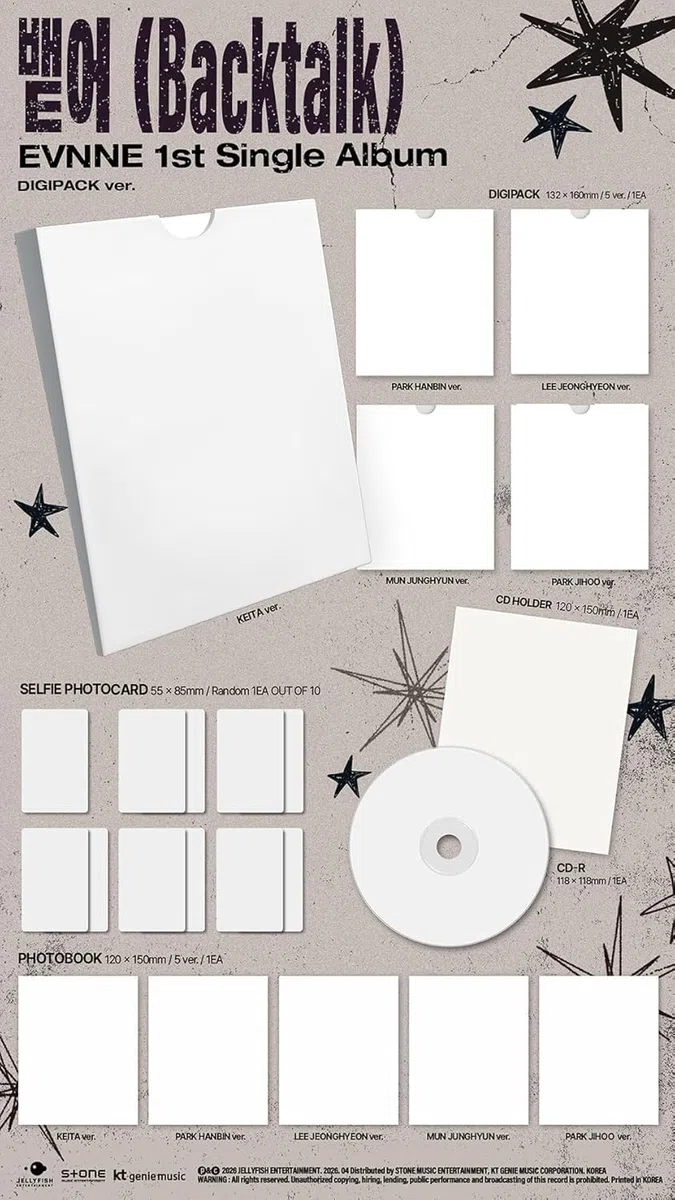 EVNNE Backtalk Digipack 5 - Álbum individual