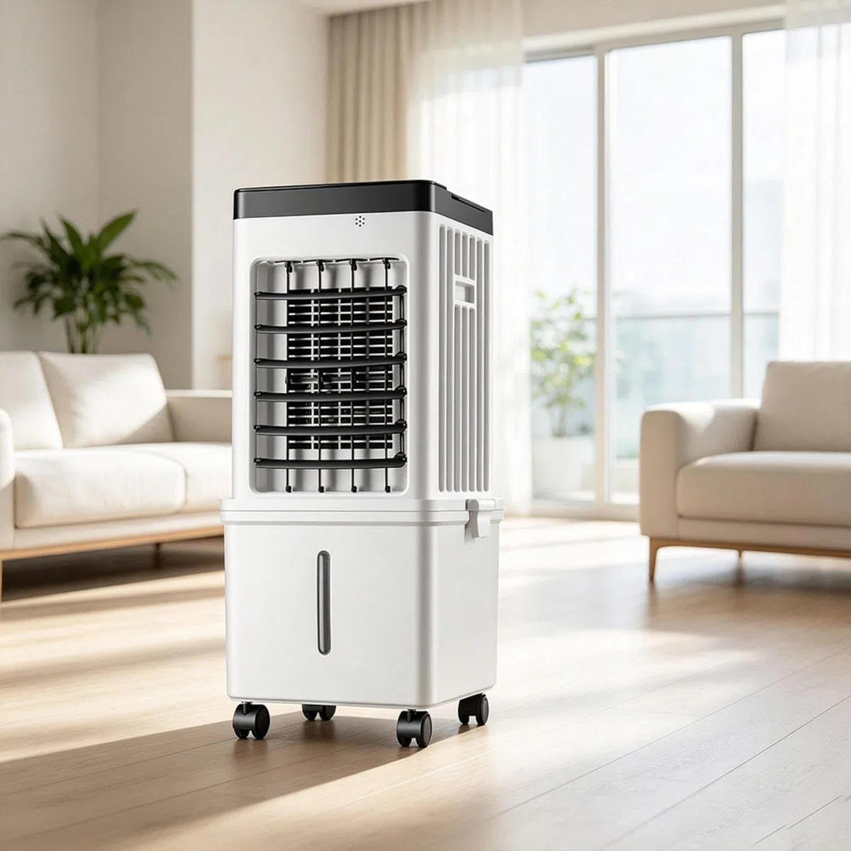 Aire Acondicionado Portatil Sin Tubo Con HumidificacióN 36–45 DB DepóSito De Agua ExtraíBle De MáS De 10 L 3 Velocidades Con Temporizador De 2–8 H Para El Dormitorio