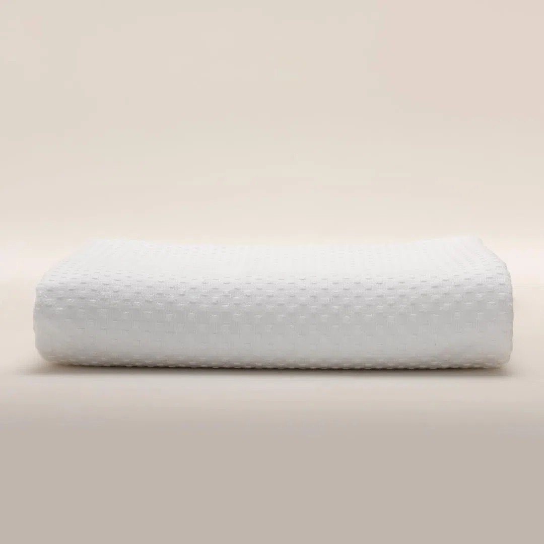 Colcha Blanco con Puntos Alexia 100% Algodón - Colchas 240x270 cm para Cama 150x200 cm - Suavidad y Elegancia para el Hogar