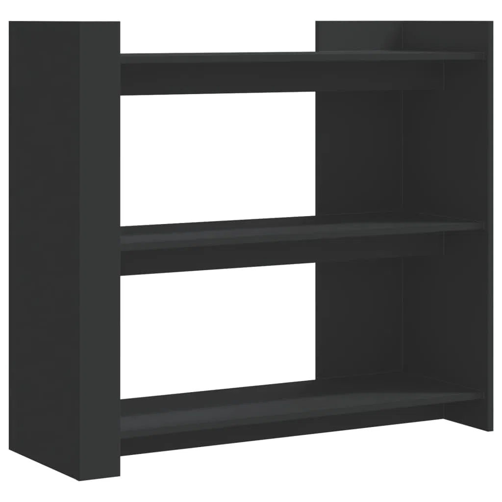 Mesa consola clásica negra de madera multicapa 100 x 35 x 90 cm con estantes, mueble de almacenamiento resistente a la humedad para salón, amplio espacio de exposición