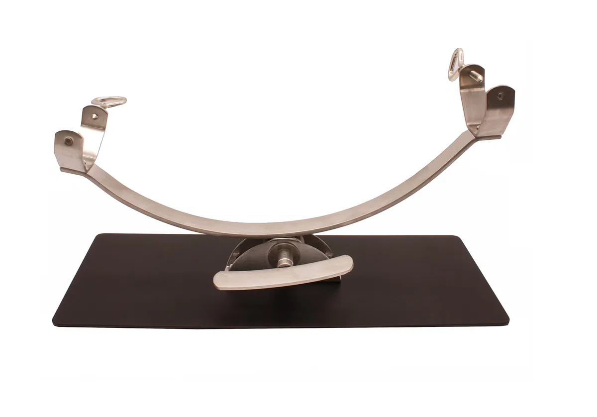 FERRETERIA LEPANTO Soporte jamonero New Generation basculante con herraje Inoxidable y base de acero color negro