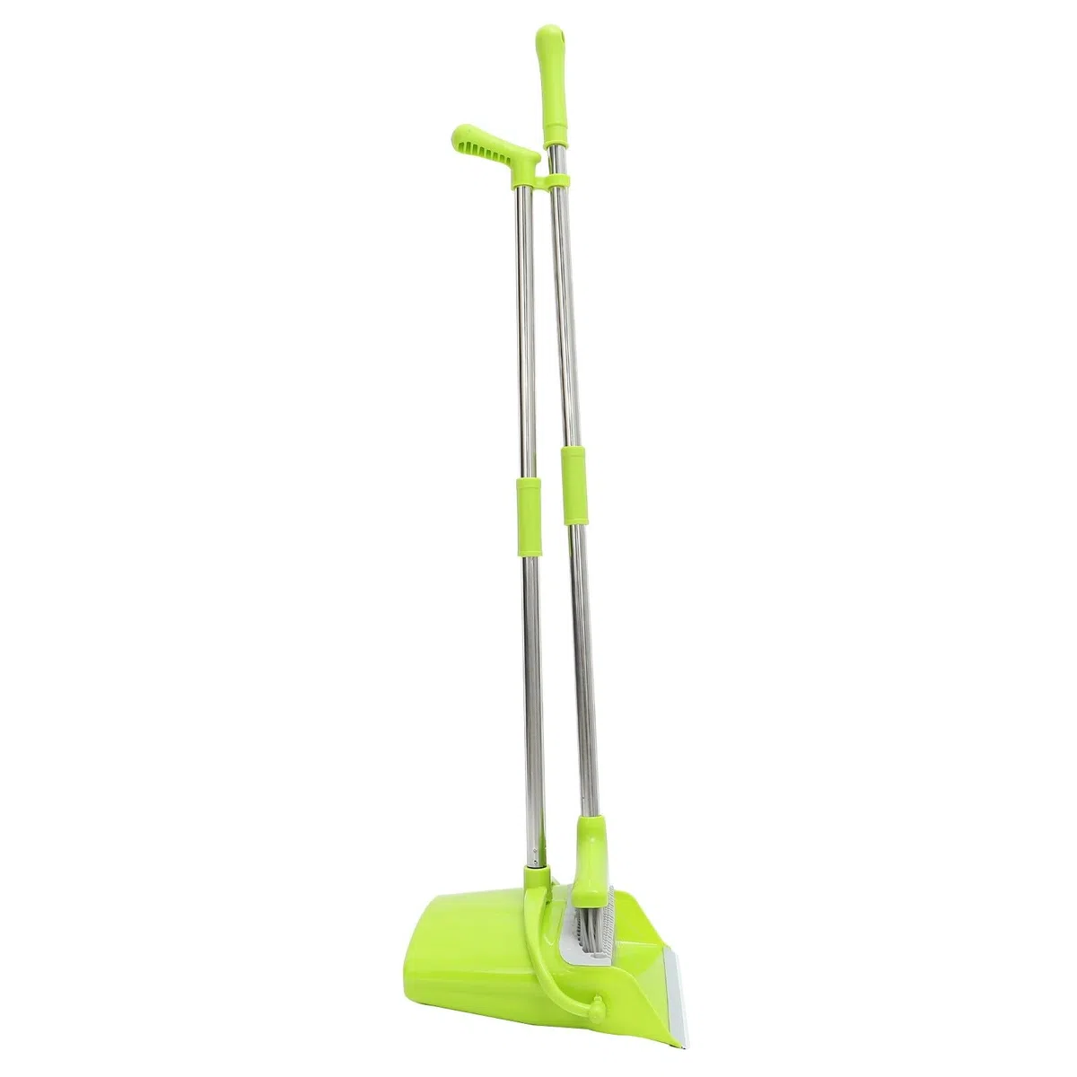 Cabilock Kit de Escoba y Recogedor y Recogedor Plástico Mango de Acero Inoxidable para Limpieza Hogar para Uso en Interiores y Almacenes