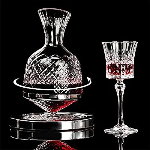 Decanters to Wine, decantador de vino giratorio/remolino, jarra de vino tinto aireador y respirador, recipiente de vidrio transparente sin plomo, decantadores y jarras de vino para los amantes del