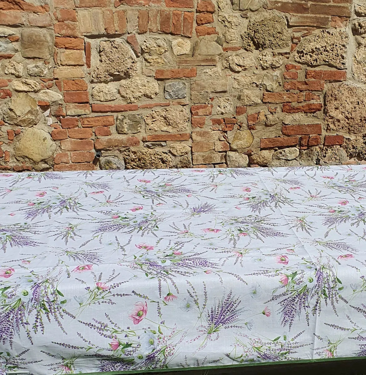 Mantel Antimanchas de algodón resinado Impermeable - Lavanda, rectangularx18 420