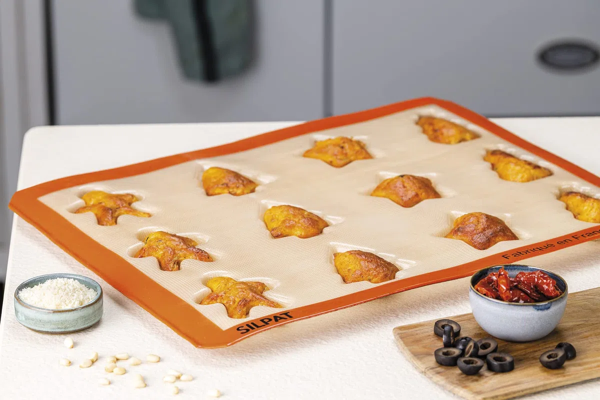Silpat Molde para golosinas navideñas Hornear, Fibra de Vidrio de Silicona, Caramelo y Naranja