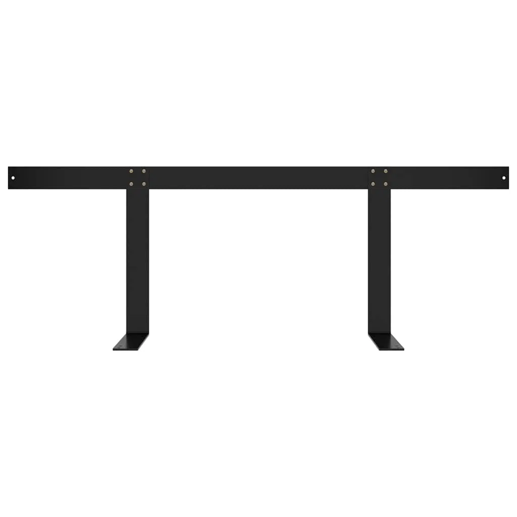 Genérico Respaldo para sofá de palets 110 cm Hierro Negro,Mobiliario,Accesorios para Muebles de jardín,Negro,4.78 kg,315790