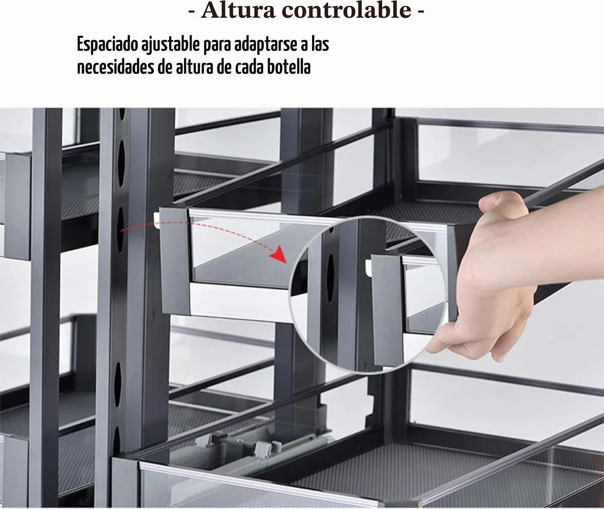 Organizador extraíble para gabinete de esquina ciega de cocina con 4 cestas, organizador de gabinete deslizante, organizador de almacenamiento extensible para gabinete de despensa 900