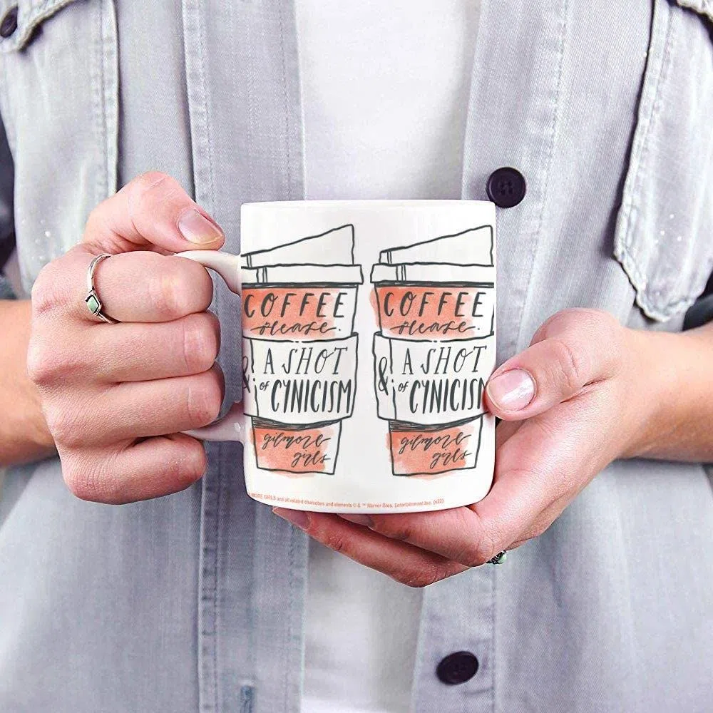 Trend Setters Gilmore Girls – A Shot of Cynicism – Una taza de café de cerámica de 11 onzas – Producto oficial – Perfecto para regalar o coleccionar