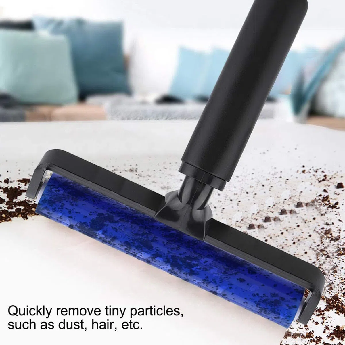 Rodillo de silicona lavable para quitar pelusas, herramienta de limpieza para uso repetido en ropa, muebles y alfombras, removedor de pelo