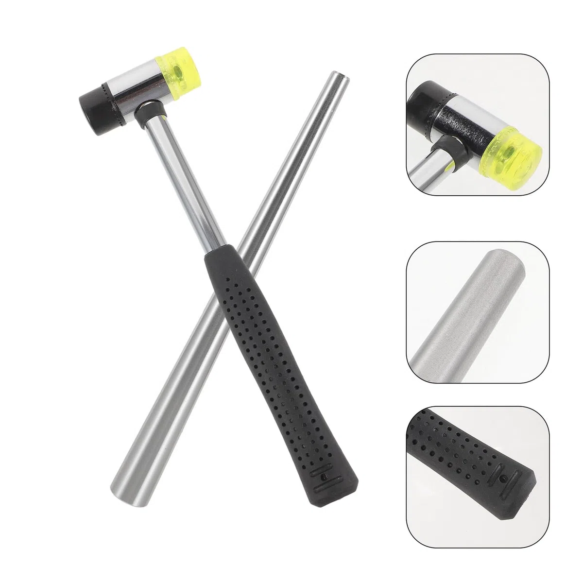 UTHCLO Juego de Martillo de Joyería de Metal Varilla de Mandril Ligera y Mandril Ajustable para Reparación y Ajuste de Anillos en Bricolaje de Joyería