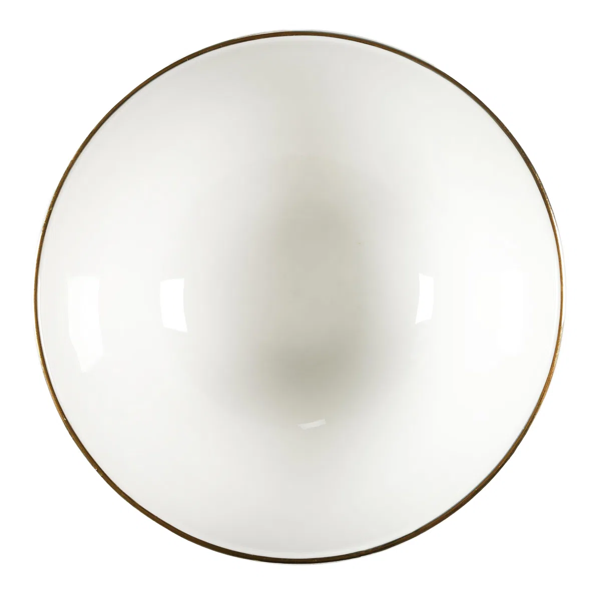 HOME DECO FACTORY - KA0539 Juego de Vajilla de Porcelana 12 Piezas - Diseño Elegante con Borde Dorado - Vajilla Versátil - Apta para Lavavajillas - Blanco 12 Pcs
