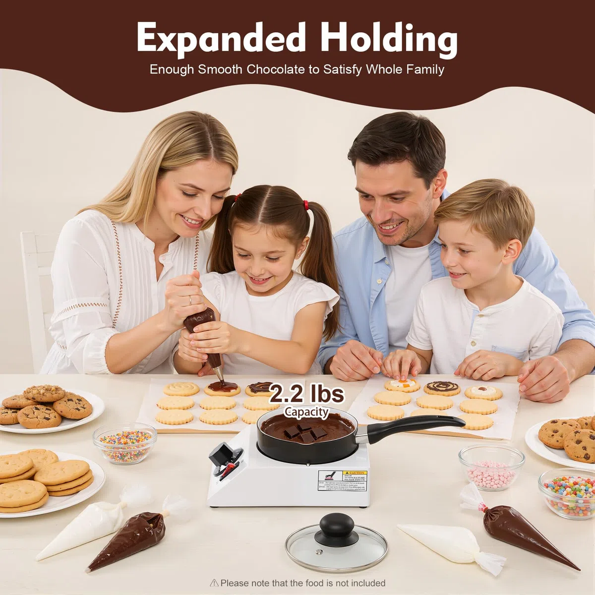 Fundador De Chocolate Eléctrico 230 V, Dispositivo De Temperación Para Cubiertas 40 W, Máquina De Templar Chocolate, Dulces, Fundador De Mantas, Dispositivo De Templado 30-85 ℃