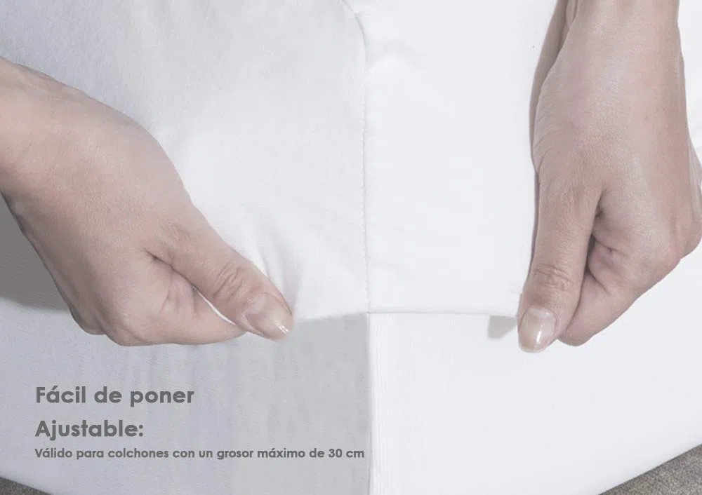 Protector Impermeable Colchon Transpirable de Algodon | Cubre Colchón Impermeable Silencioso y Ajustable | Fundas de Colchon Lavables 110 x 190 - Web del Colchón