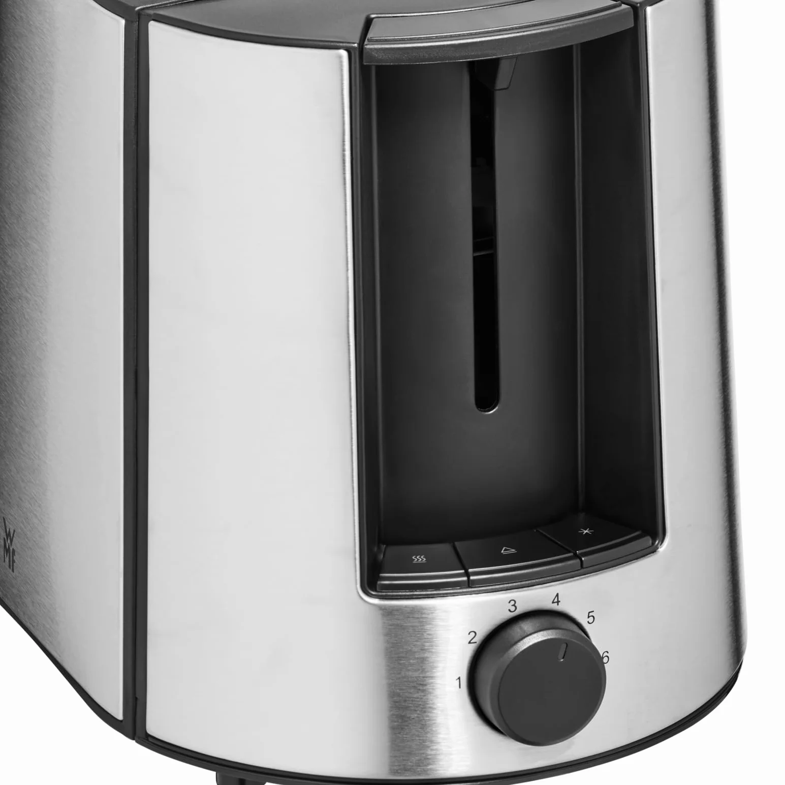 WMF Bueno Pro tostadora de doble ranura con accesorio para panecillos, 2 rebanadas, 6 niveles de dorado, 870 W, acero inoxidable mate