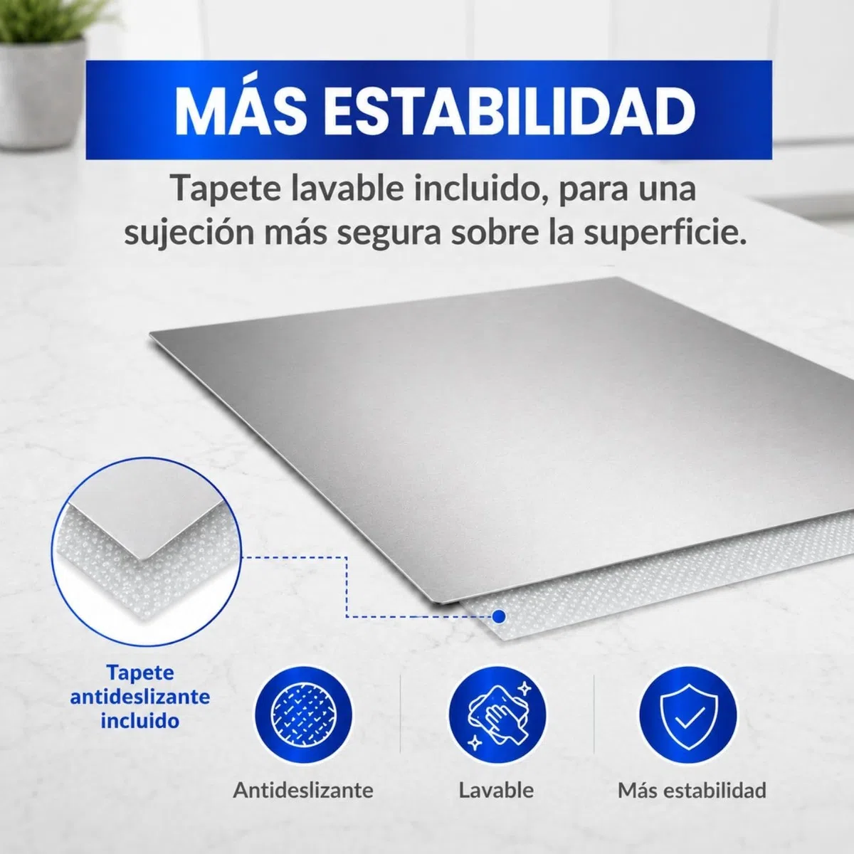 INOXLM - Tabla de trabajo de acero inoxidable para amasar sin pliegues, varios tamaños, para cocina, bar, restaurante, para amasar sin pliegues, modelo Capricornio (60 x 50 cm)