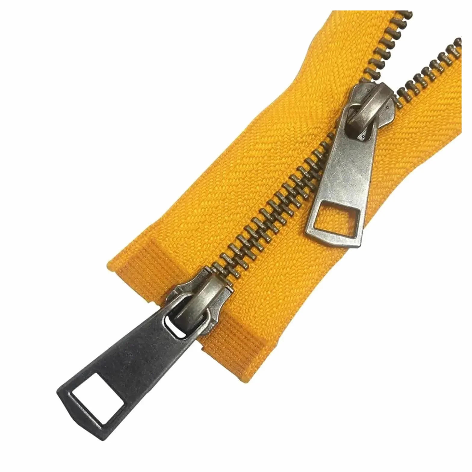 5/10 Uds. 30/40/50/60/70/80 cm 5# coloridos deslizadores dobles de extremo abierto cremallera Metal negro DIY tela bolsillo artesanal(Red,50cm,10 Pcs)
