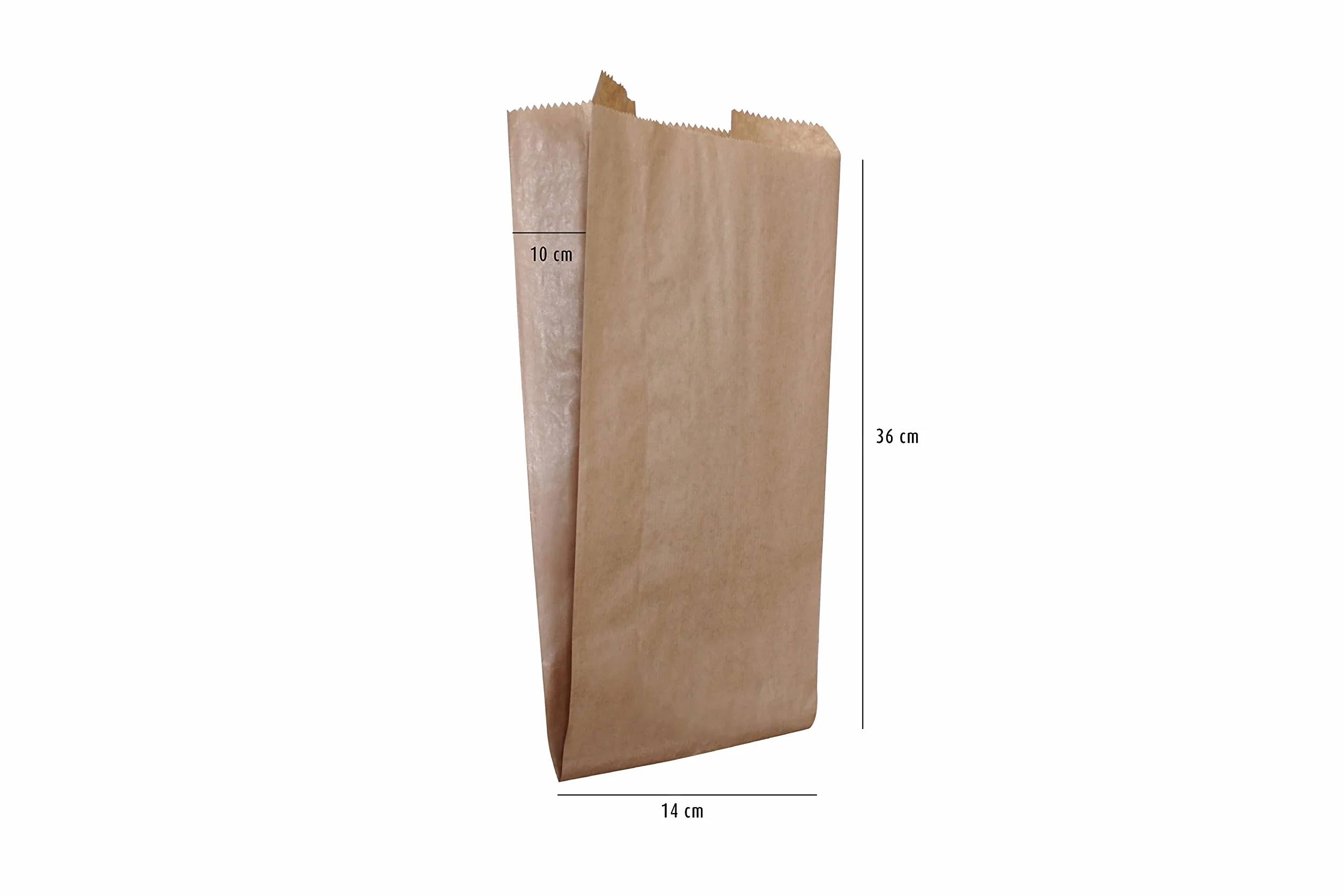 Carte Dozio – Bolsas de papel Sealing Avana sin asas aptas para el contacto alimentario – f.to 15 x 35 + 10 cm – 1000 unidades en paquete