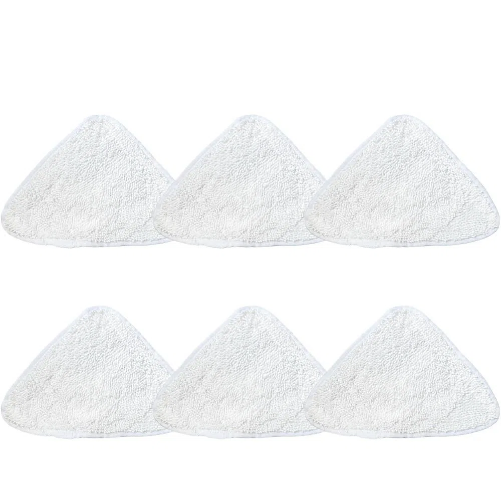 Compatible con Vileda, Steam Mop Pad Herramienta De Limpieza De Tela Triangular Accesorios for Pisos con Fuerte Absorción De Agua Y Pieza De Repuesto De Secado Rápido(6pcs)