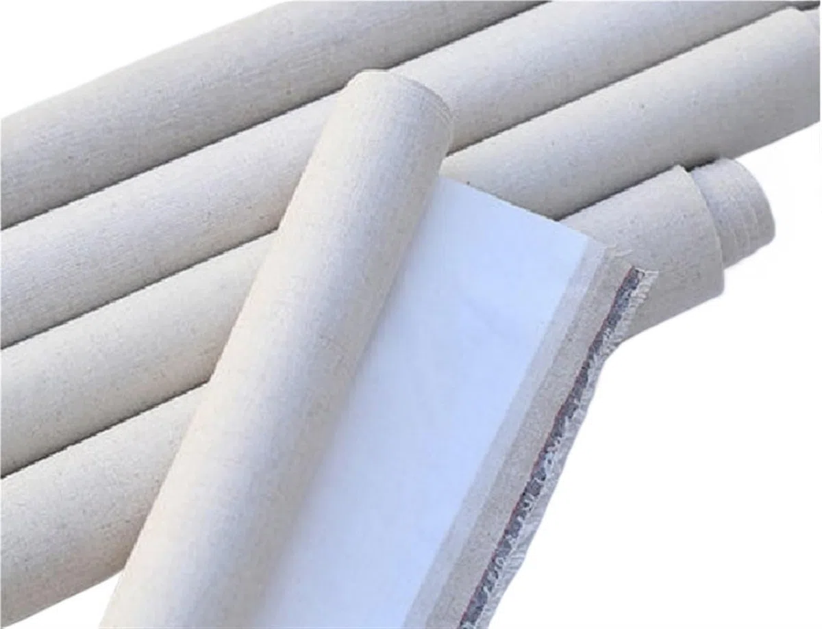 Lienzo Lino Papel de Lienzo en Blanco imprimado de Mezcla de Lino de 10m for Pintar Lienzo de Pintura al óleo de Grano Grueso Papel de Lienzo for Pintura al óleo(Width 68cm)