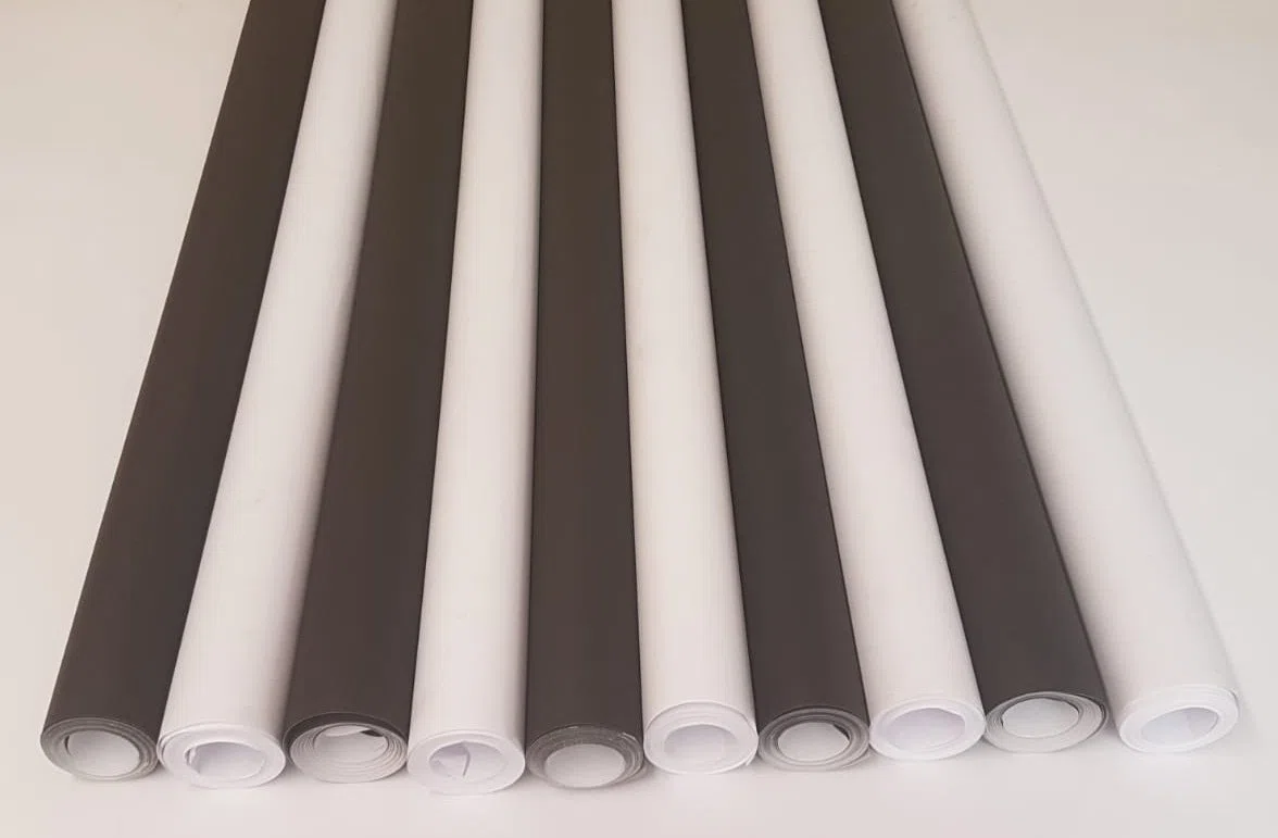 House & Card of Paper HCP1031 - Rollo de vinilo adhesivo decorativo (10 m x 76 cm), color negro y blanco