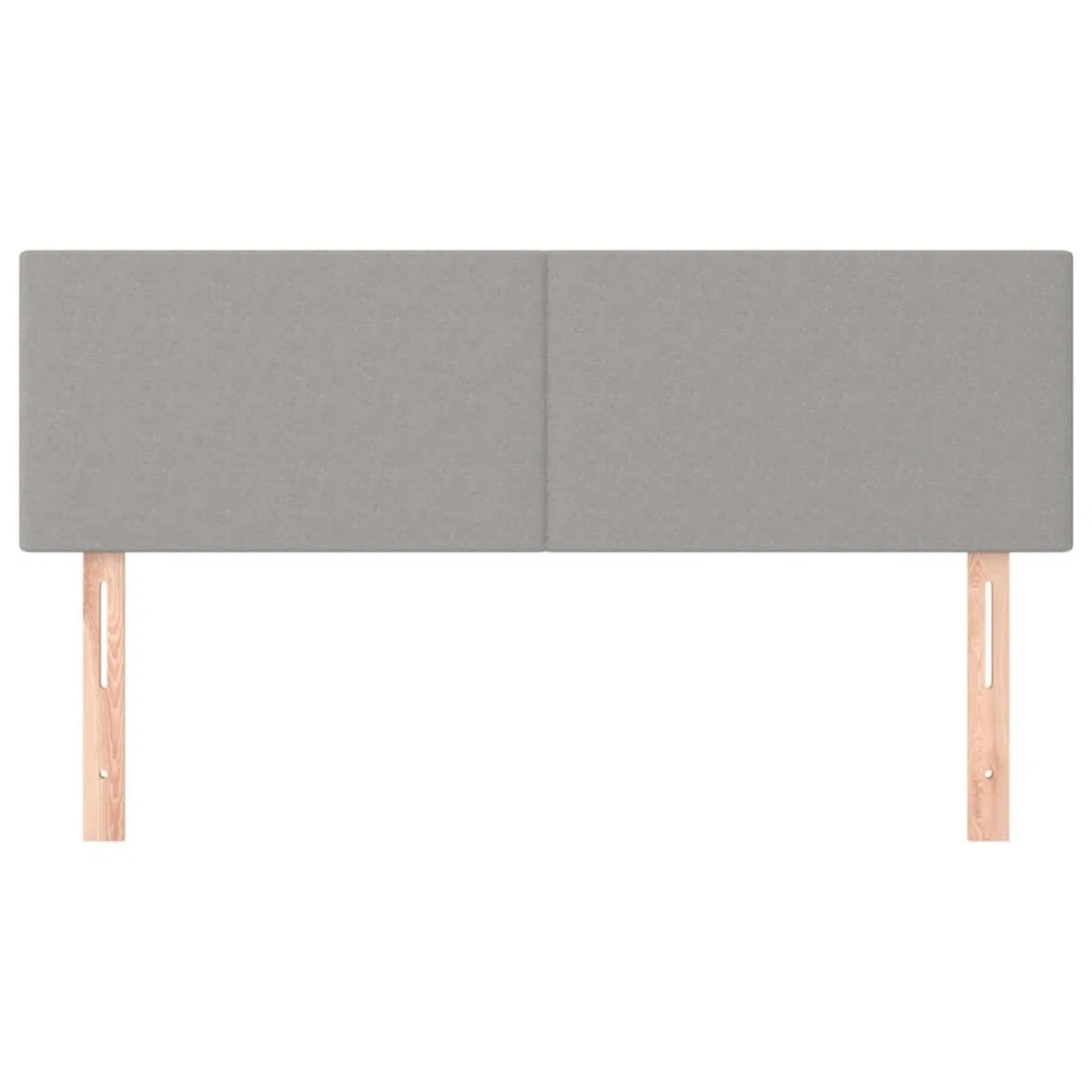Cabeceros 2 Unidades, Cabezal De Cama, Cabezales Dormitorios Modernos, Cabecera para Cama, Cabeceira Cama, Tela Gris Claro 72x5x78/88 cm