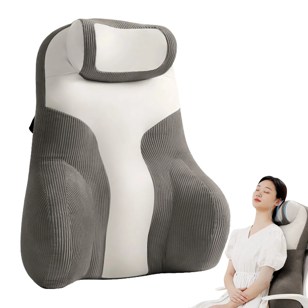 Cojín De Soporte Para La Espalda Para Sofá,Cojín De Soporte Para La Espalda Con Reposabrazos - Cojín De Cama Para Leer - Cojín Ergonómico Y Cómodo Para Los Brazos De Soporte Lumbar,