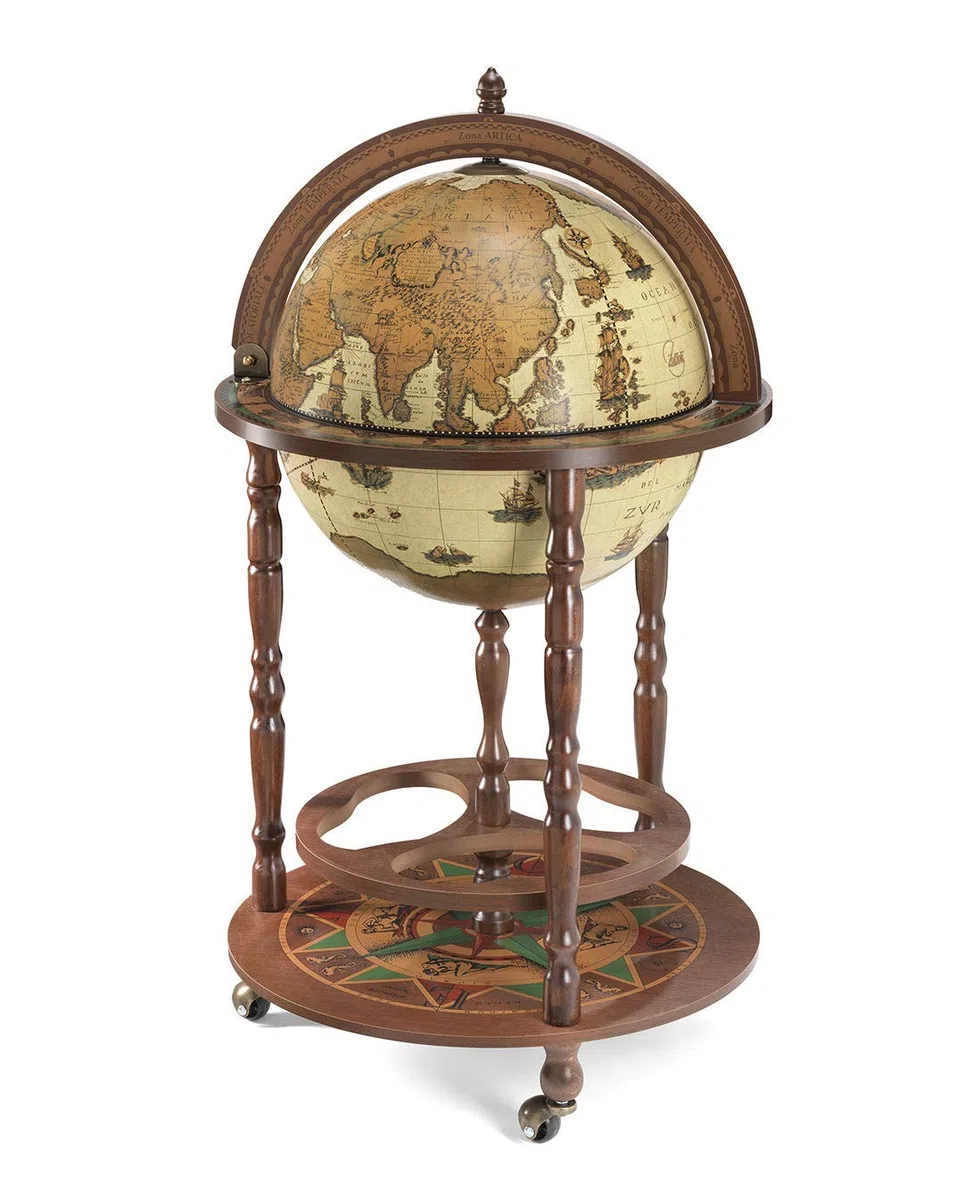 Bar Globe Art 42 / Marfil *hecho en Italia* con certificado de autenticidad