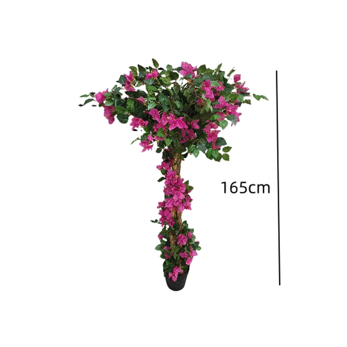 Árbol artificial de buganvilla artificial, plantas artificiales en maceta, árbol artificial con flores para decoración del hogar, oficina, jardín, porche delantero