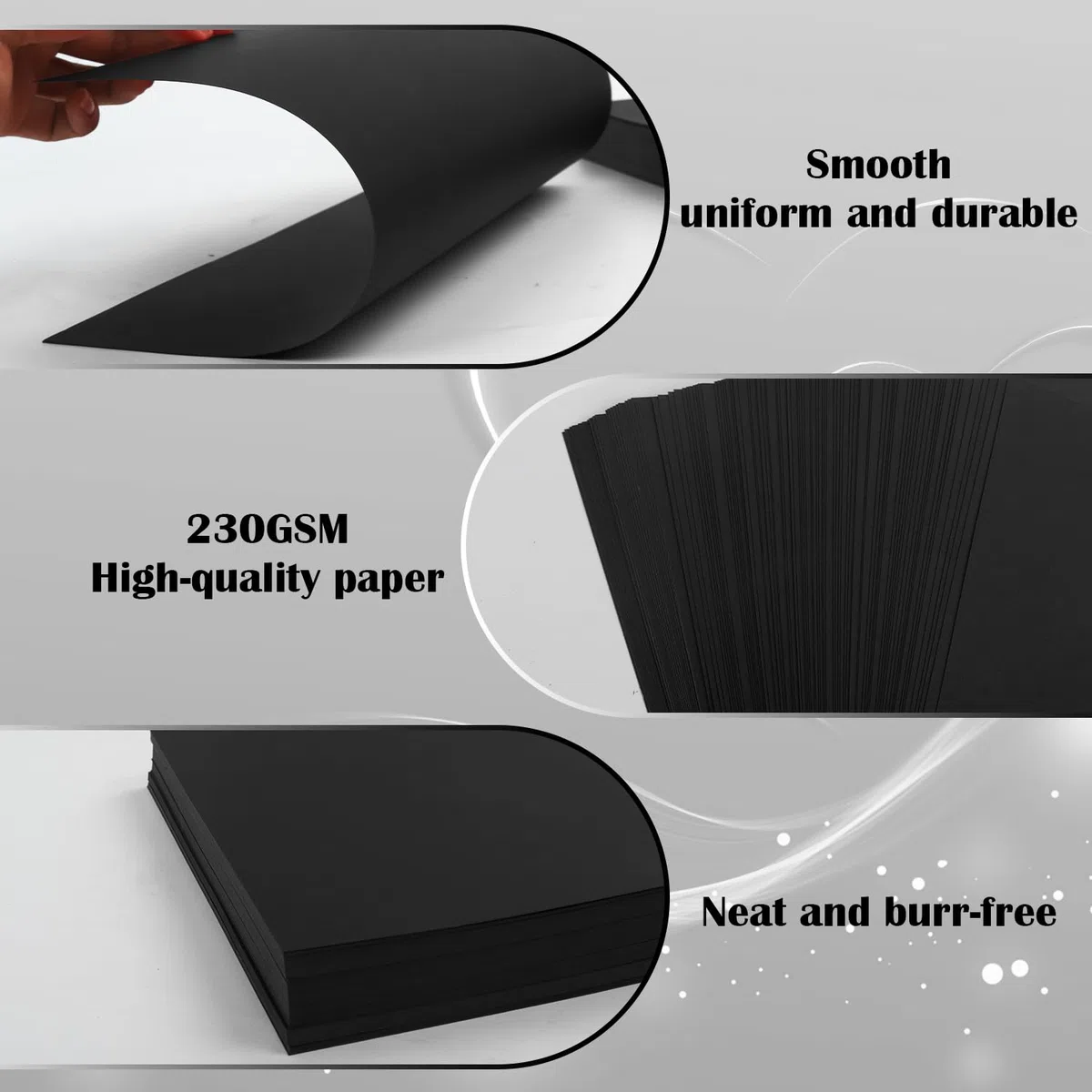 Papel de cartulina para álbumes de recortes, paquete de 100 unidades de papel pesado de 230 g/m² para hacer tarjetas y Cricut, papel creativo de 11.4 x 11.4 pulgadas de grosor para álbumes de recortes