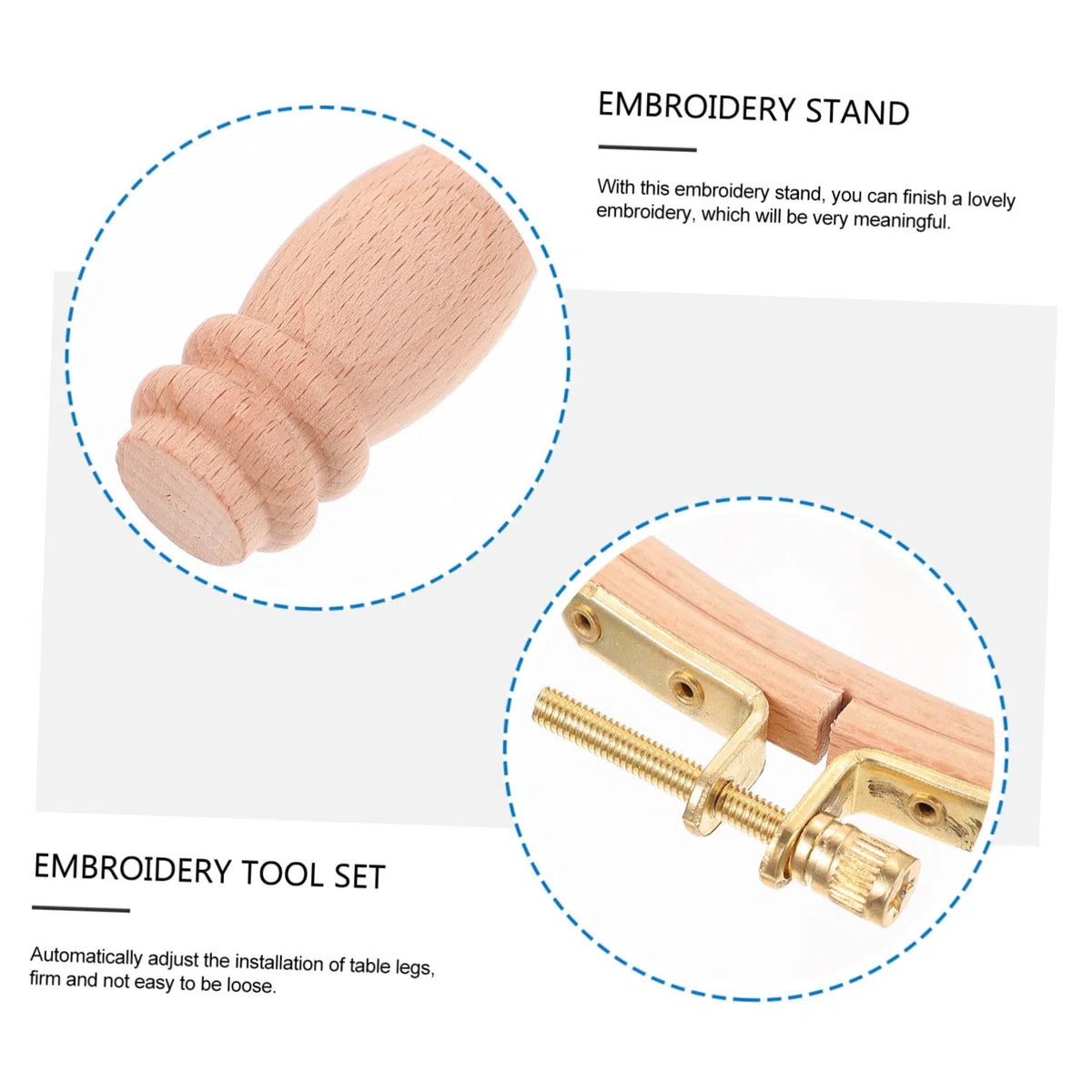 jojofuny Piernas Bordadas De Soporte De Madera Para Bordar Bastidor Bordar De Madera Aro Bordado Artesanal Para Casa