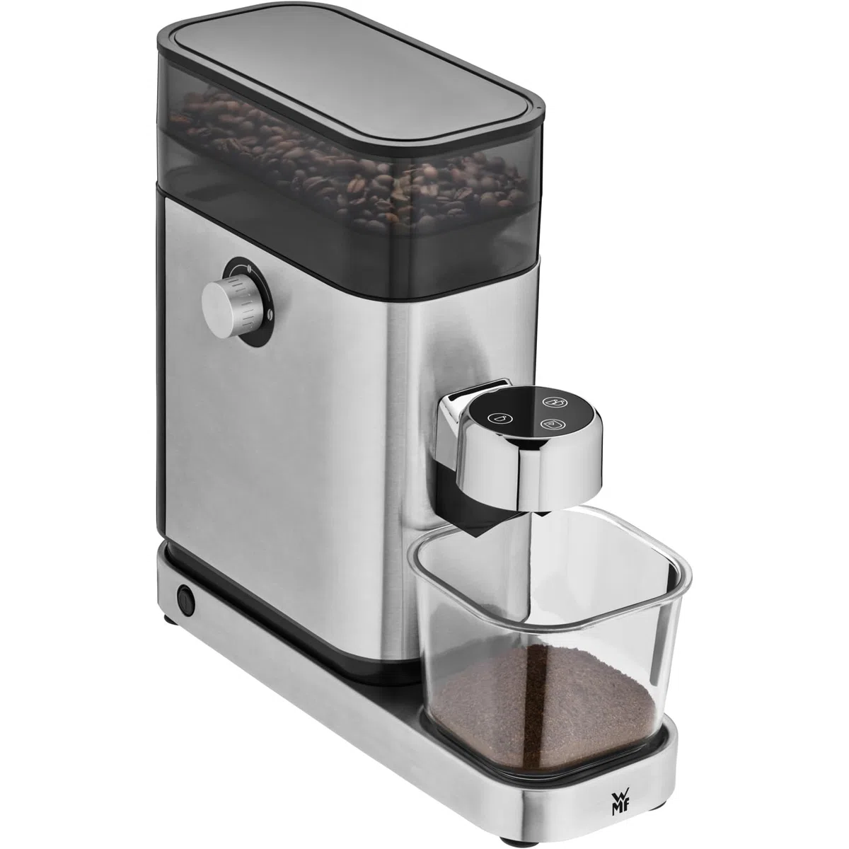 WMF Lumero Molinillo de Café Eléctrico para Espresso, Muelas Cónicas de Acero Inoxidable, 40 Niveles de Molienda, Capacidad 150 g, Coffee Grinder