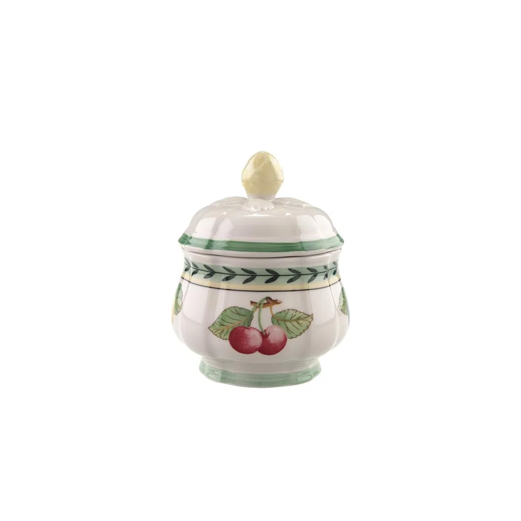 Villeroy & Boch French Garden Fleurence Azucarero, Porcelana Premium, Blanco/Colorido