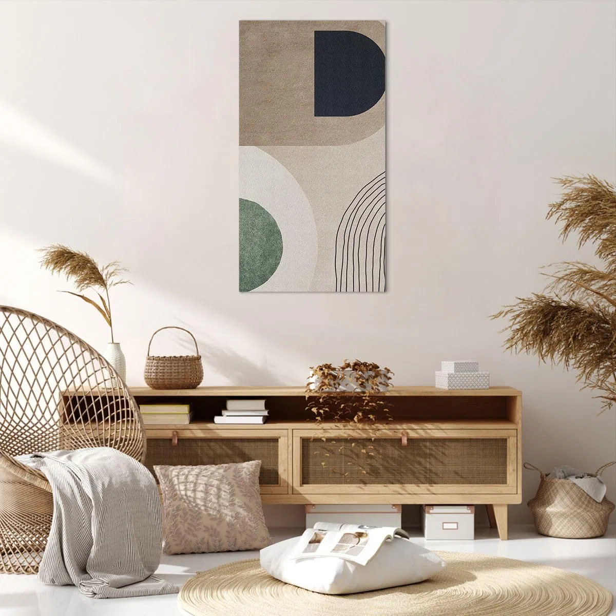 Cuadros Decoracion Salon Minimalismo Pedazo Abstracción Lienzos decorativos 65x120cm Cuadro Sobre Lienzo Moderno Vertical Dormitorio Cuadros Pared Imágenes Wall Art Prints Decor Grande PA65x120-5665