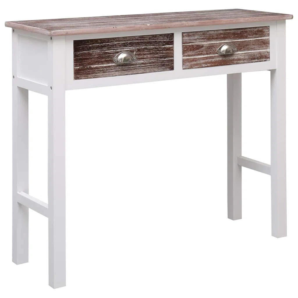 Homgoday Mesa Consola de Madera marrón 90x30x77 cm Mesas auxiliares de salón,Mesa Consola Recibidor Mueble de Entrada Estrecha Clásica