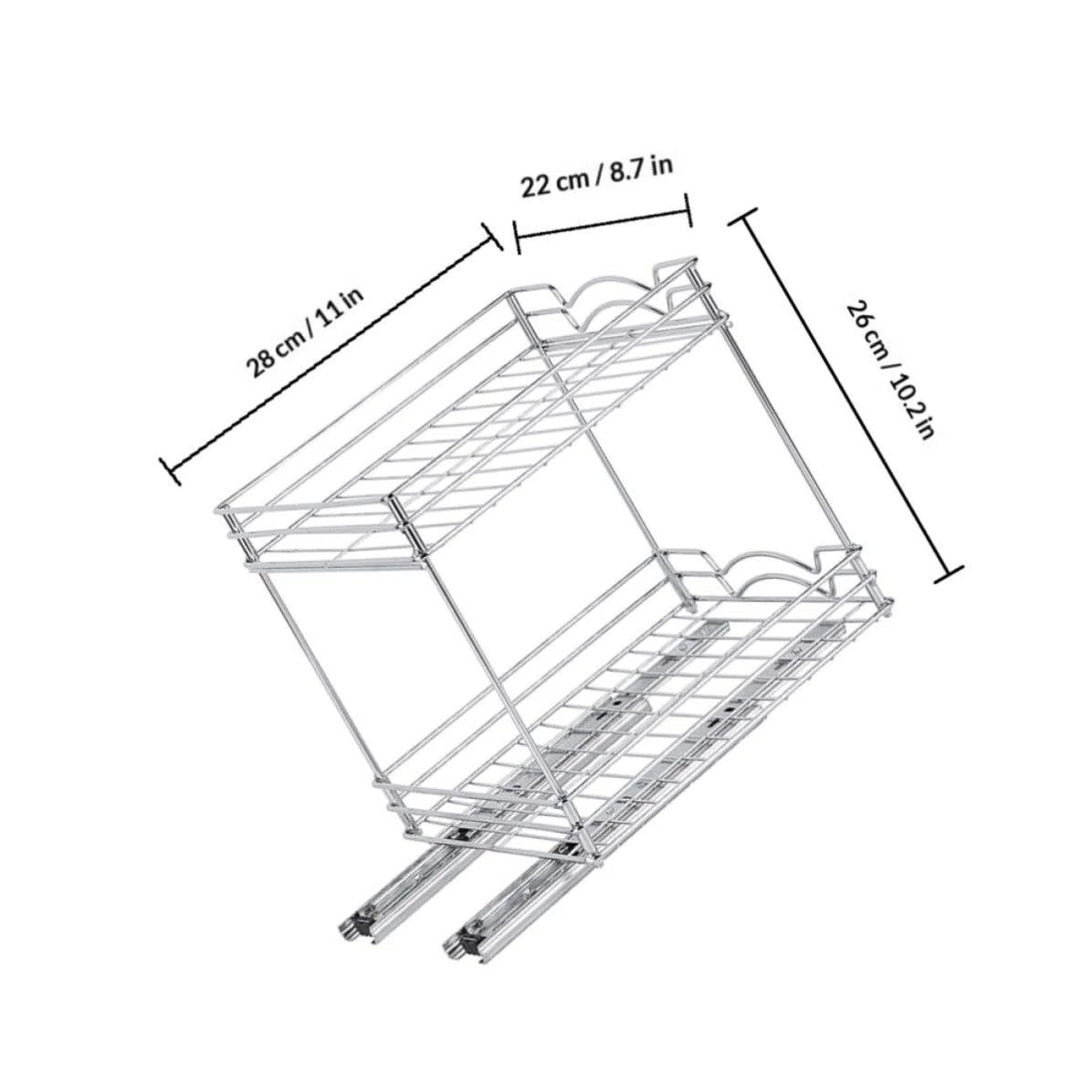 Estante Doble Soporte para Botellas de Condimentos para Especias de Cocina de Metal Diseño Vertical para Optimizar Espacio en Cocina Pequeña