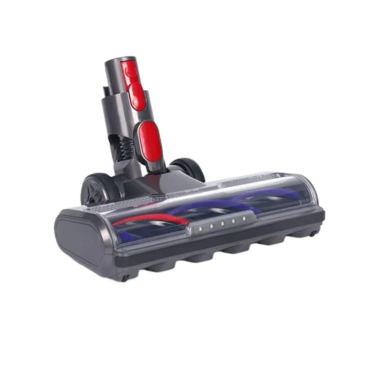 Cabezal limpiador de cepillo de cerdas turbo de repuesto, compatible con aspiradoras Dyson, V7 V8 V10 V11 V15 SV10 SV12 SV14 con 5 luces