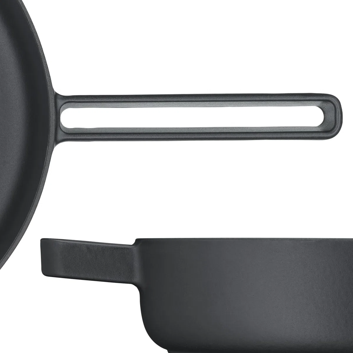 WMF Flavour - Sartén de dos asas de 28 cm de 3,4 L de Hierro Fundido Esmaltado Apto para Inducción, Sin Revestimiento, Apta para Lavavajillas